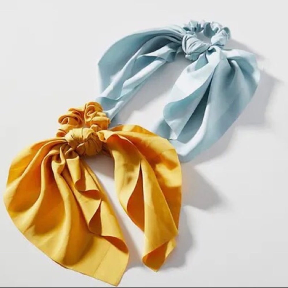 Anthro Hair Scarf Ponytail Holder Set